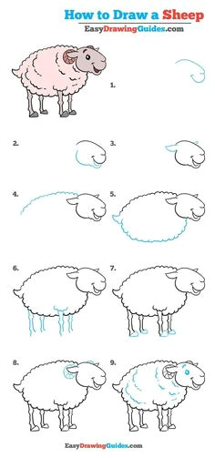 Easy Drawing Goat 125 Best Drawing Step by Step Tutorials Images Art for Kids Easy
