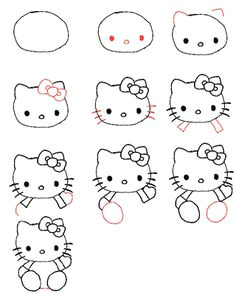 Easy Drawing Hello Kitty 172 Best Drawing 101 Images Learn to Draw Kid Drawings Easy Drawings
