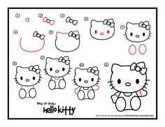 Easy Drawing Hello Kitty 417 Best Drawing Images Drawing Tutorials Art Lessons Drawing