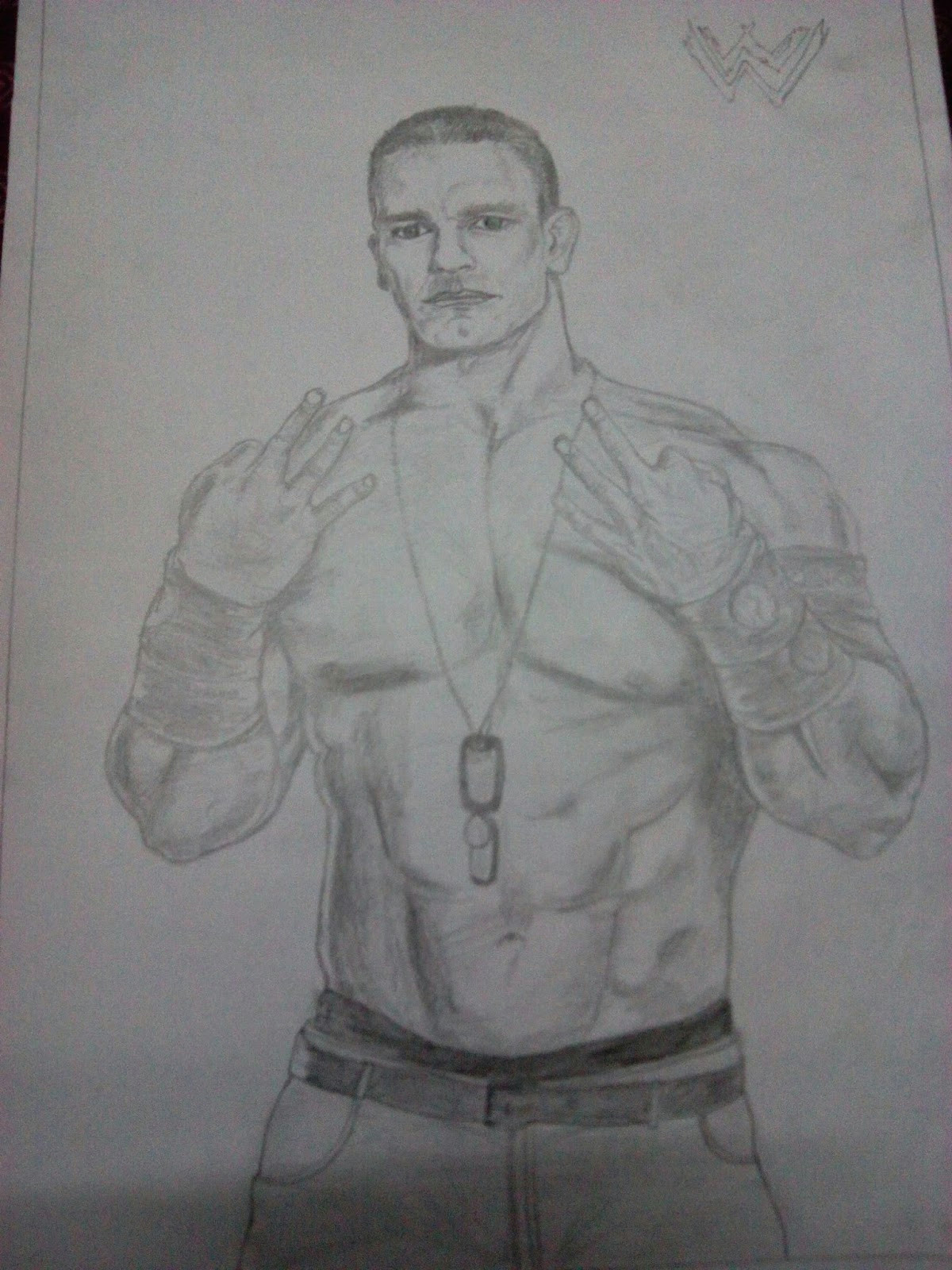 Easy Drawing John Cena Pencil Artworks Jackson S7r Animations