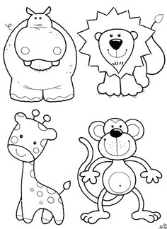 Easy Drawing Jungle Animals 52 Best Baby Animal Cartoon Characters Images Baby Cartoon