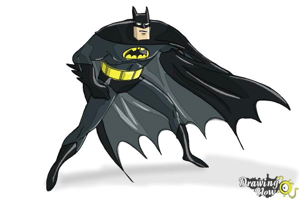 Easy Drawing Justice League How to Draw Batman Step by Step Drawingnow