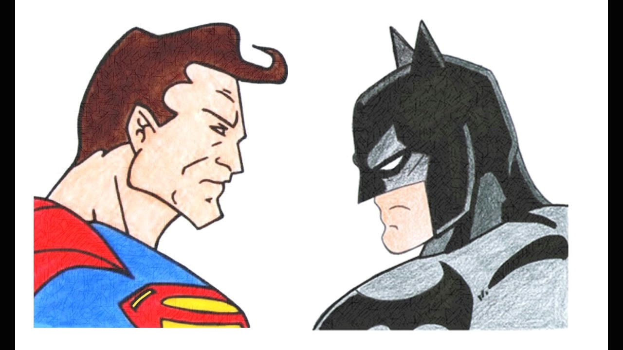 Easy Drawing Justice League How to Draw Batman V Superman Justice Youtube