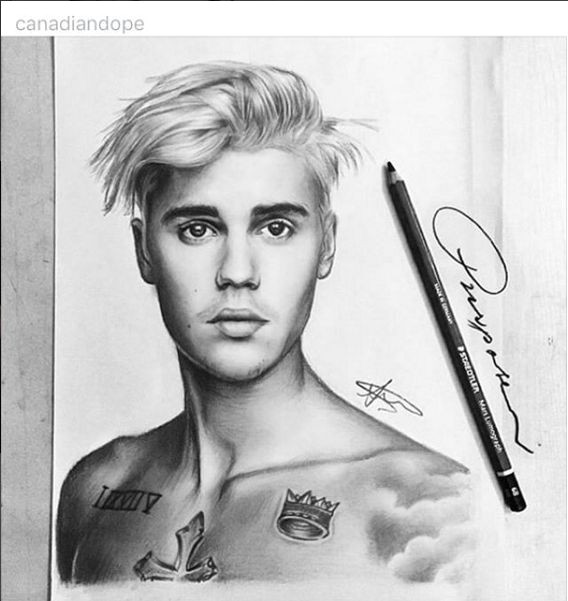 Easy Drawing Justin Bieber Dharmesh Jogadiya Djogadiya On Pinterest