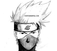 Easy Drawing Kakashi 11 Best Drawings Images Easy Drawings Draw How to Draw