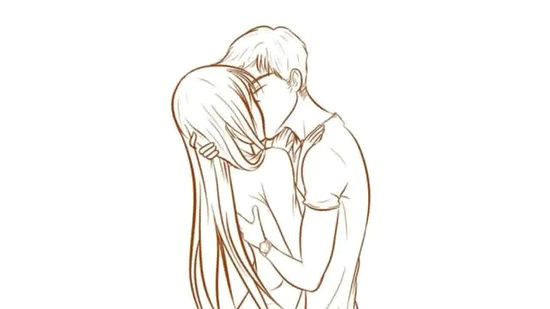 Easy Drawing Kiss How to Draw People Kissing with Pictures Wikihow