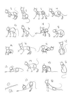 Easy Drawing Kitty 92 Best Drawing Cats Images Dog Cat Cute Kittens Cat Illustrations