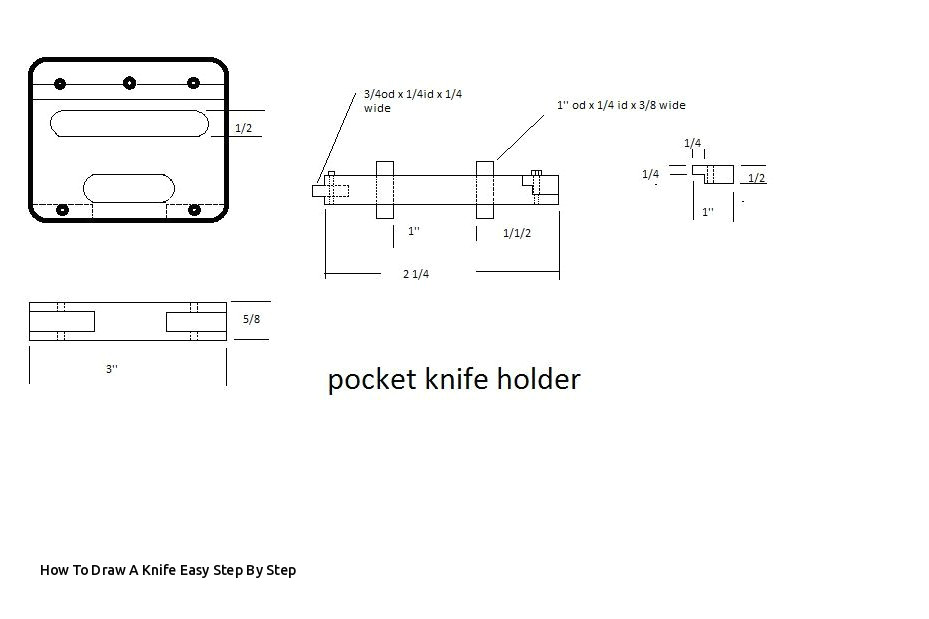 Easy Drawing Knife How to Draw A Knife Easy Step by Step How to Make A Homemade Pocket