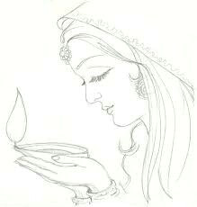 Easy Drawing Lord Krishna Easy Pencil Sketching Of Radha Krishna so Simple N Just Amazing