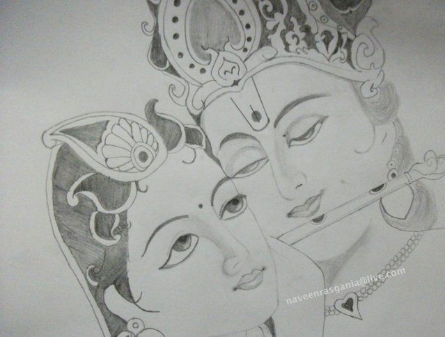 Easy Drawing Lord Krishna Pin by Srihitha On Pencil Sketch Drawings Pencil Drawings Sketches