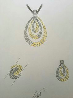 Easy Drawing Necklace 415 Best Designing Sketching Jewelry Images Jewellery Sketches