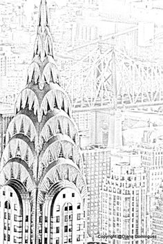 Easy Drawing New York 173 Best City Drawing Images City Drawing City Painting Draw