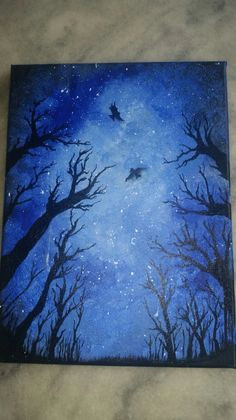 Easy Drawing Night Sky 45 Best Stary Skies Images Galaxy Painting Artist Painting Drawing