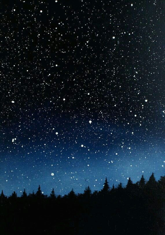 Easy Drawing Night Sky Stars Drawing Pallet Painting Night Sky Painting Sky Painting