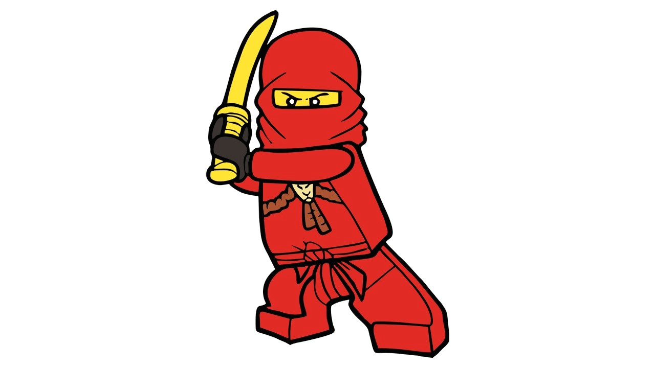 Easy Drawing Ninjago Como Desenhar O Kai De Lego Ninjago Personagem How to Draw Kai