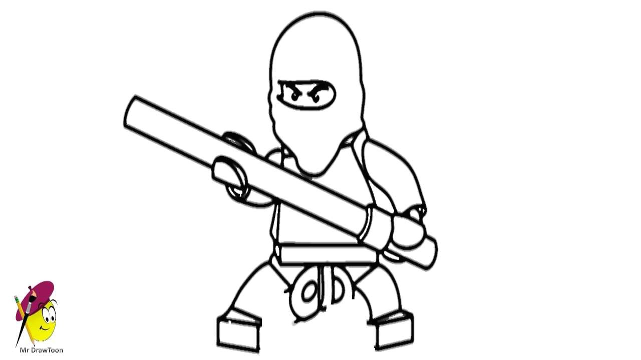 Easy Drawing Ninjago How to Draw Kai Ninjago From Lego Ninjago Youtube