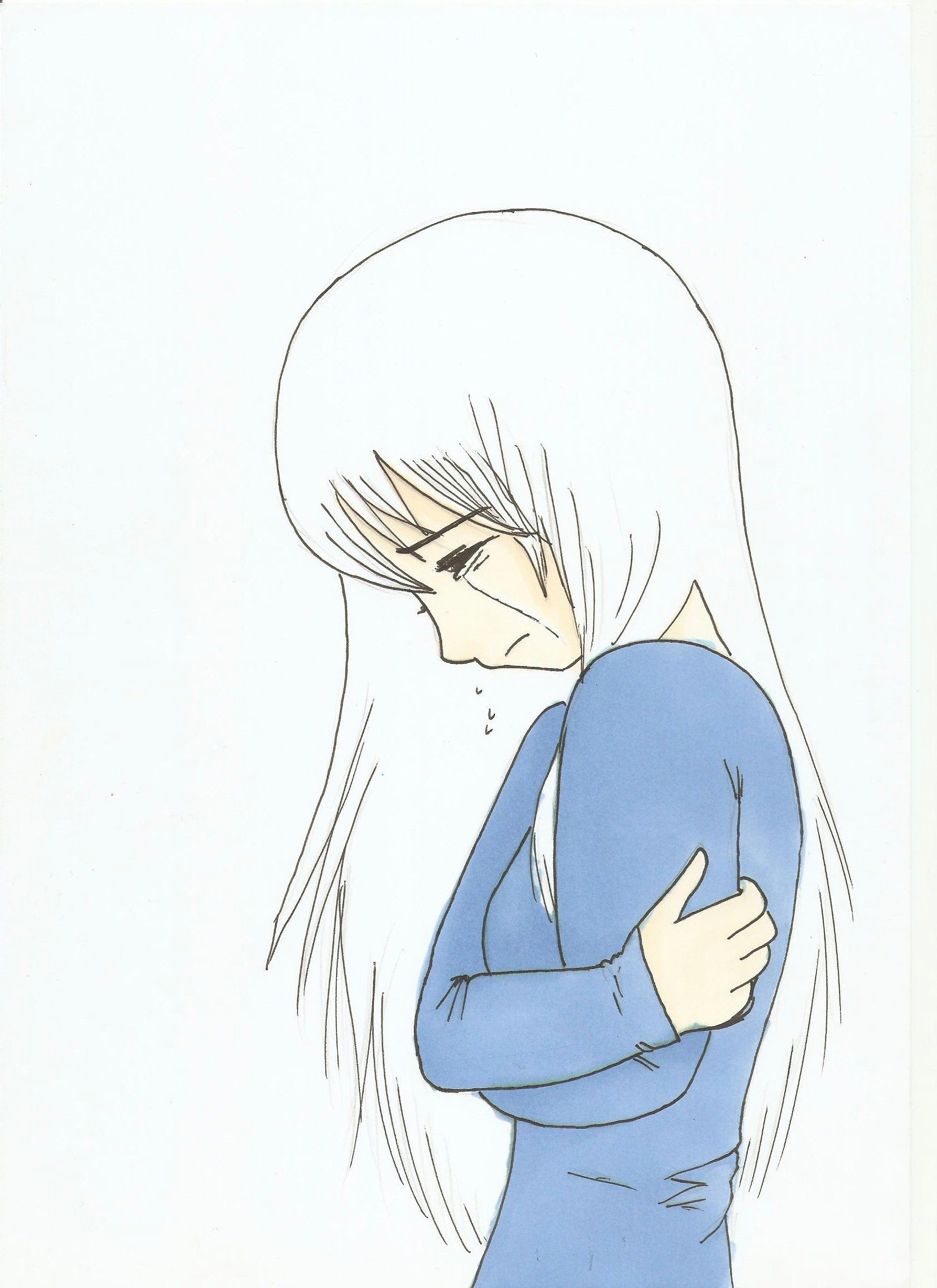 Easy Drawing Of 15 August Girl Crying Drawing Easy Anime Girl Crying Crossing Drawing and