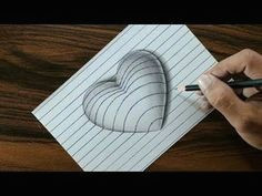 Easy Drawing Of 3d Heart 258 Best Op Art Images In 2019 Art Optical Drawings Optical