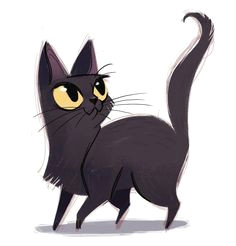 Easy Drawing Of A Black Cat 2291 Best Cat Drawings Images Cat Art Drawings Cat Illustrations
