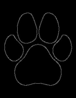 Easy Drawing Of A Dog Paw Dog Paw Print Pattern Pro Da Ti A Ablony String Art String Art