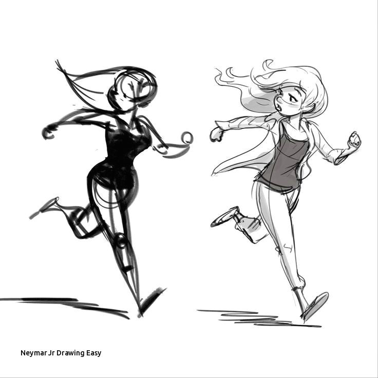 Easy Drawing Of A Girl Running Collection Of Girl Running Easy Drawing