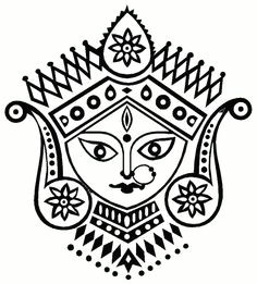 Easy Drawing Of Durga Maa 15 Best Durga Images Indian Art Durga Goddess Durga Painting