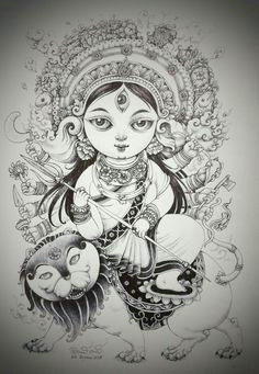 Easy Drawing Of Durga Maa 185 Best Maa Durga Images Shiva Shakti Deities Hinduism