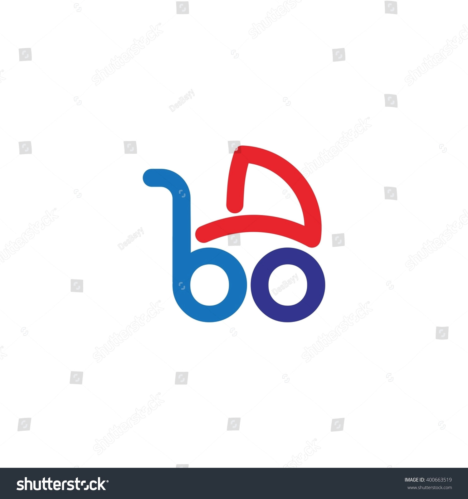 Easy Drawing Of Eid Cool Easy to Draw Logos Od Stroller Logo Stock Vector Shutterstock