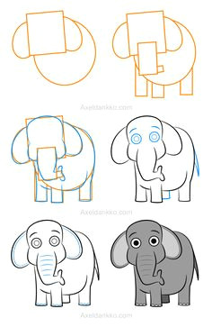 Easy Drawing Of Elephant 47 Best Animals Complex Images Drawing Lessons Drawing Skills