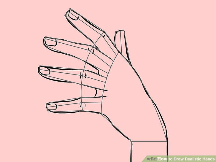 Easy Drawing Of Hands Shaking 4 Ways to Draw Realistic Hands Wikihow