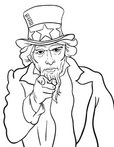 Easy Drawing Of Uncle Sam 106 Best 4th Of July Coloring Pages Images Coloring Books