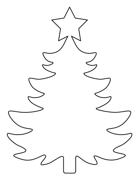 Easy Drawing Of Xmas Tree Christmas Tree Templates In All Shapes and Sizes