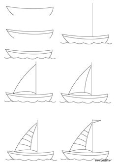 Easy Drawing Of Yacht 21 Best Sailboat Drawing Images Painting Abstract Party Boats
