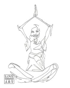 Easy Drawing Of Yoga 72 Best Yoga Art Images Draw Yoga Art Exercises
