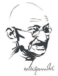Easy Drawing On Quit India Movement Ink Drawing Of Mahatma Gandhi Portraits I Admire In 2019