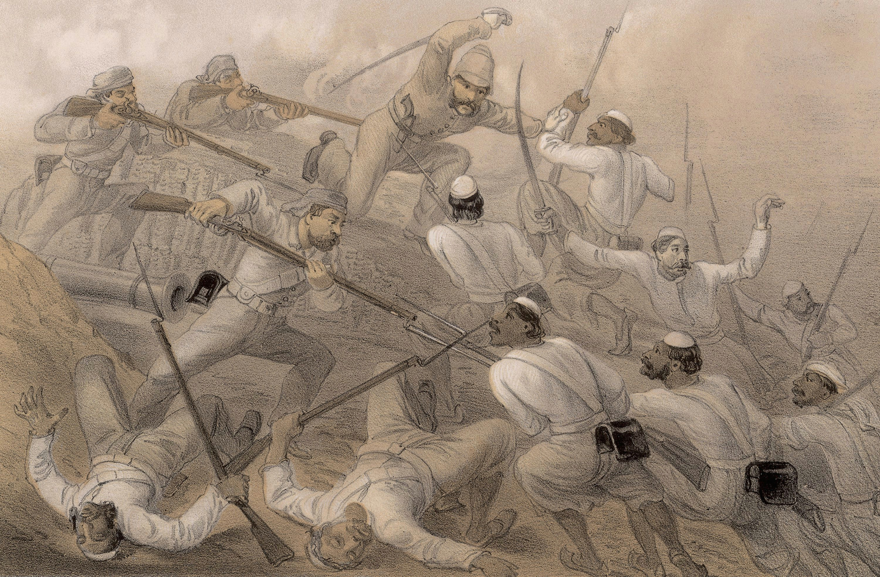 Easy Drawing On Quit India Movement Sepoy Mutiny Indian Revolt Of 1857