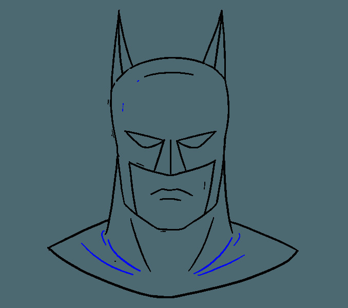 Easy Drawing Queen How to Draw Batman S Head Diy Pinterest Drawings Painting and