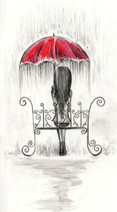 Easy Drawing Rainy Season 772 Best Art the Umbrella Canvas Images Artworks Painting