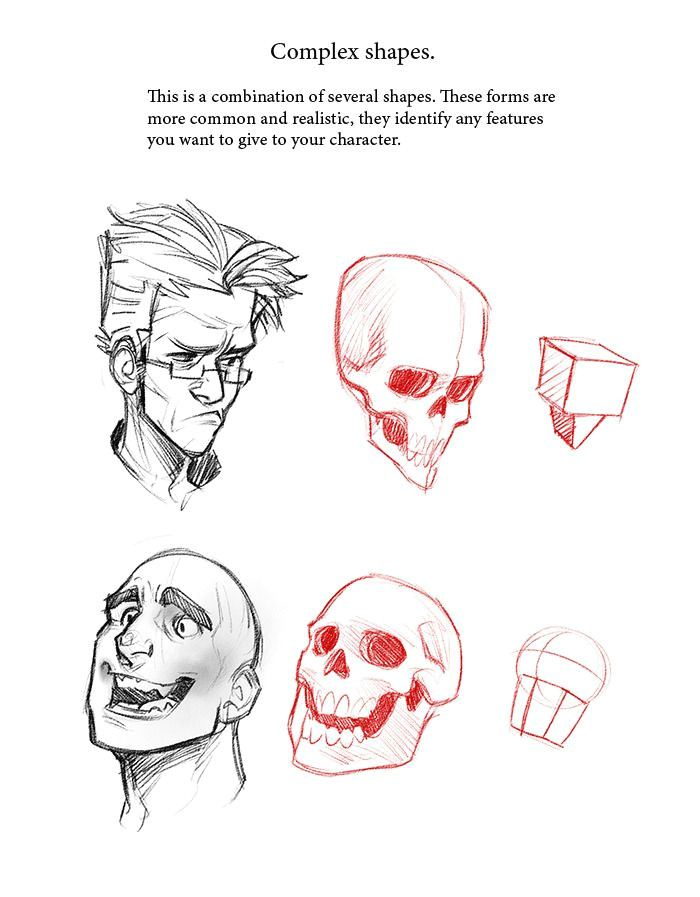 Easy Drawing Using Shapes Face Tutorial Drawing Sketch the Face In 2018 Pinterest