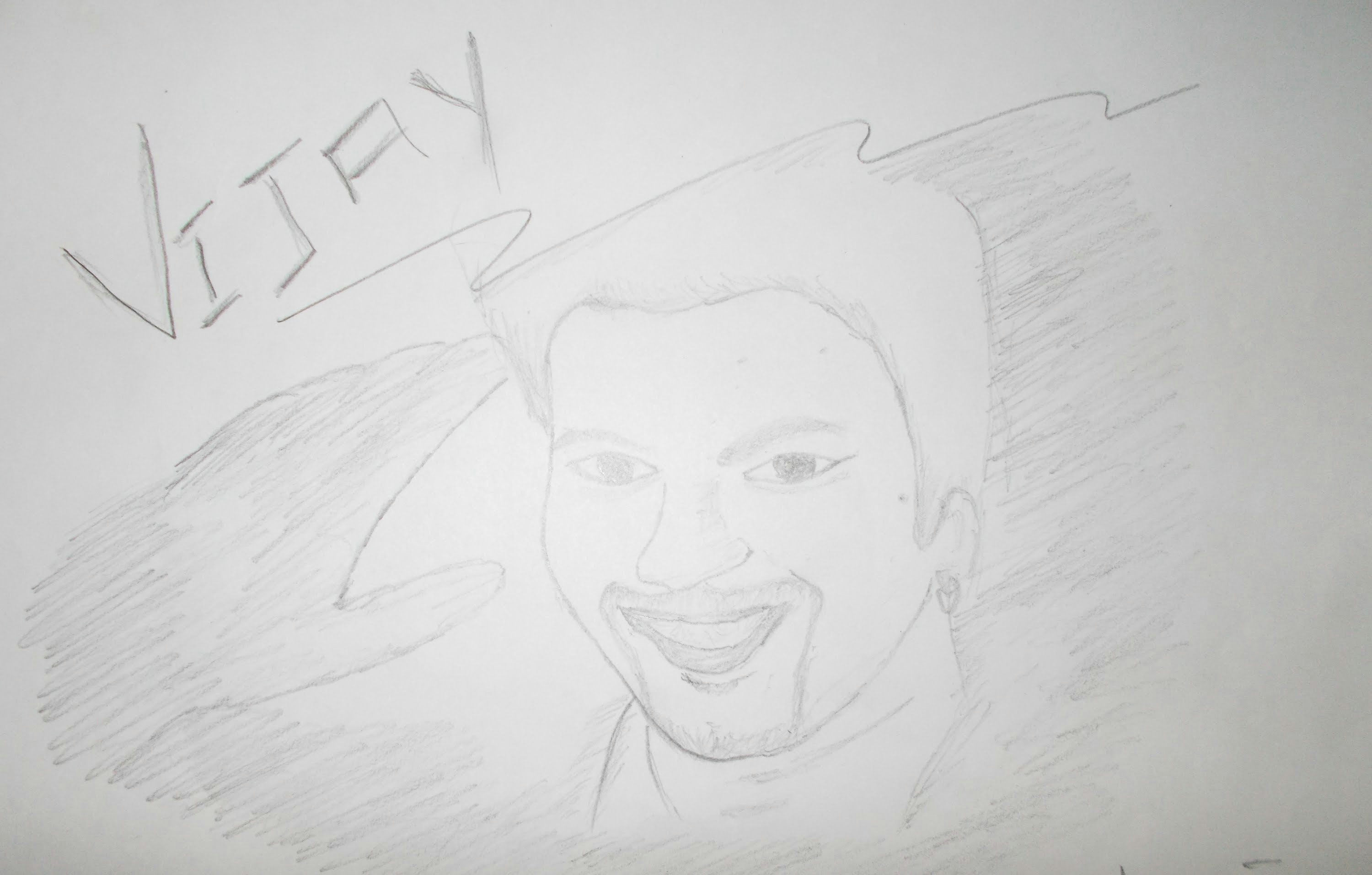 Easy Drawing Vijay Ilayathalapathy Vijay Drawing Balajidraw Drawings