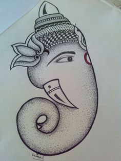 Easy Drawing Vinayagar Lord Ganesha Drawing Google Search Creativity Penci