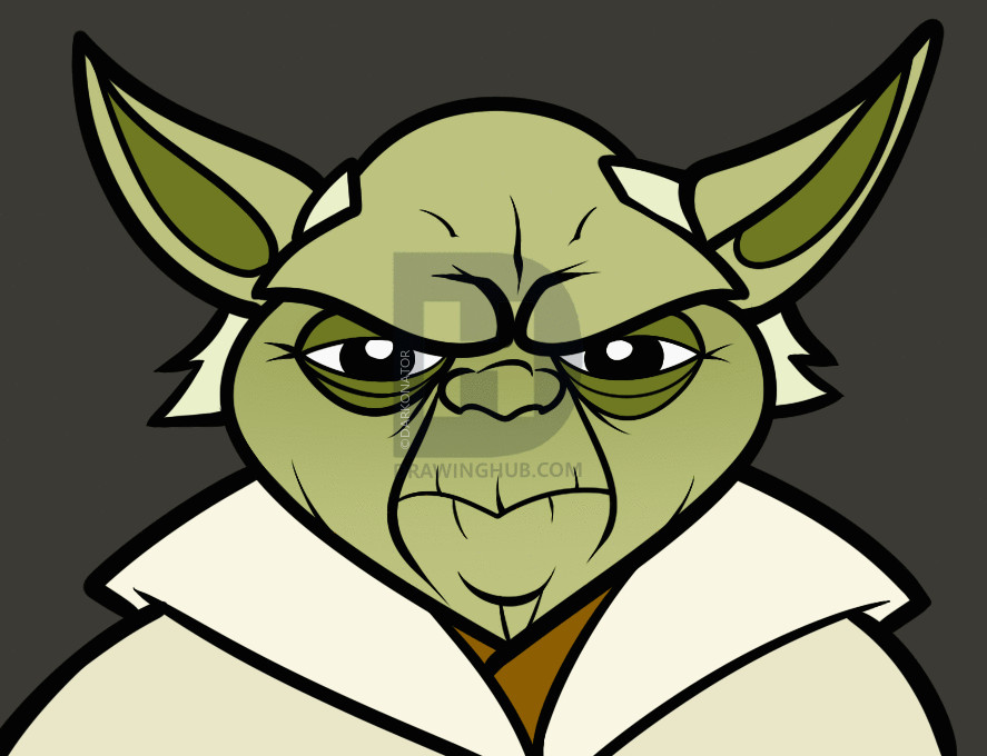 Easy Drawing Yoda How to Draw Yoda Easy Step by Step Drawing Guide by Darkonator