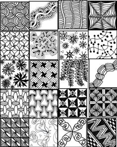Easy Drawing Zentangles 433 Best Zentangle Patterns Images Doodles Easy Drawings Mandalas