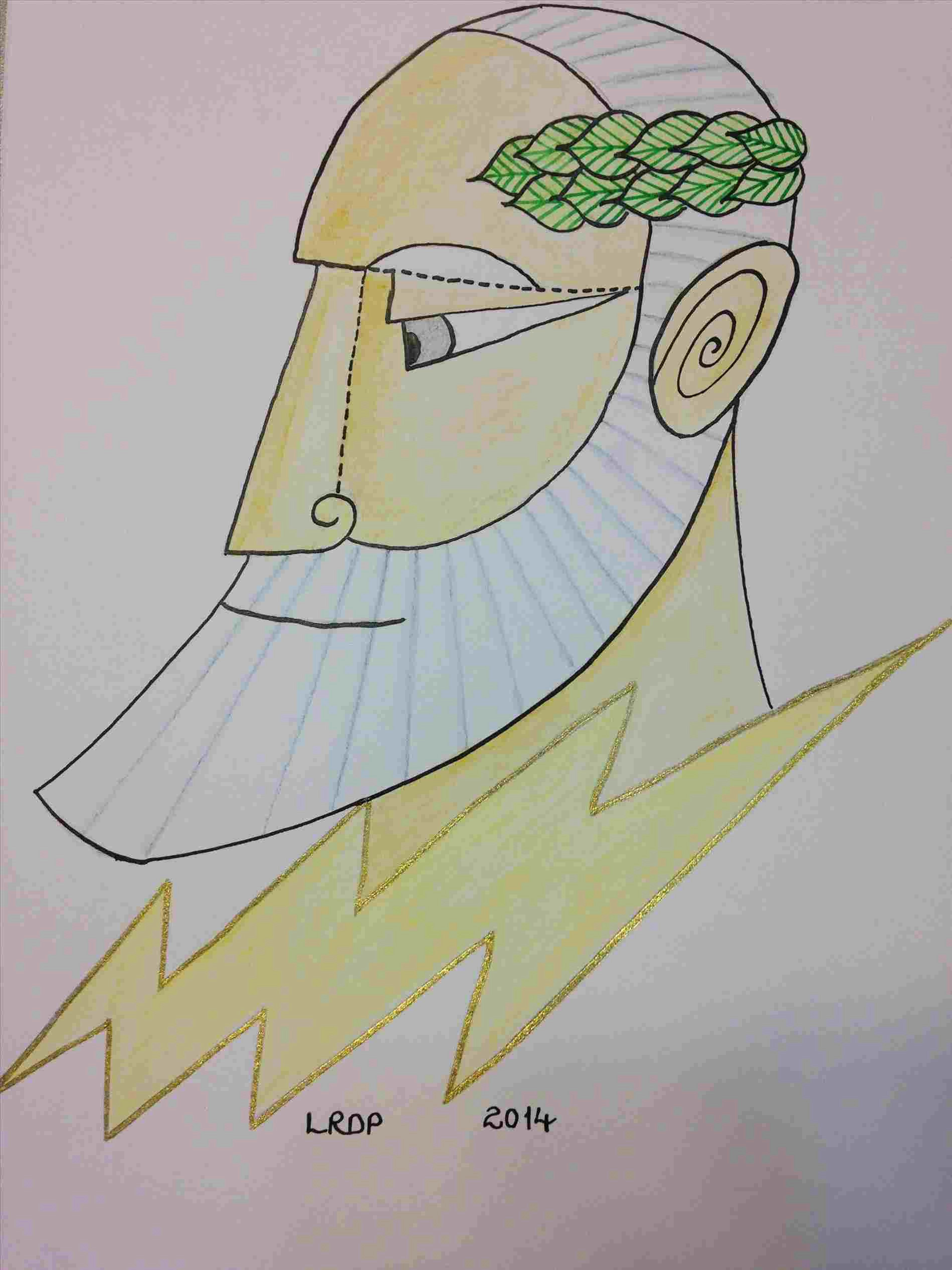 Easy Drawing Zeus How to Draw Zeus Easy Neverending Info