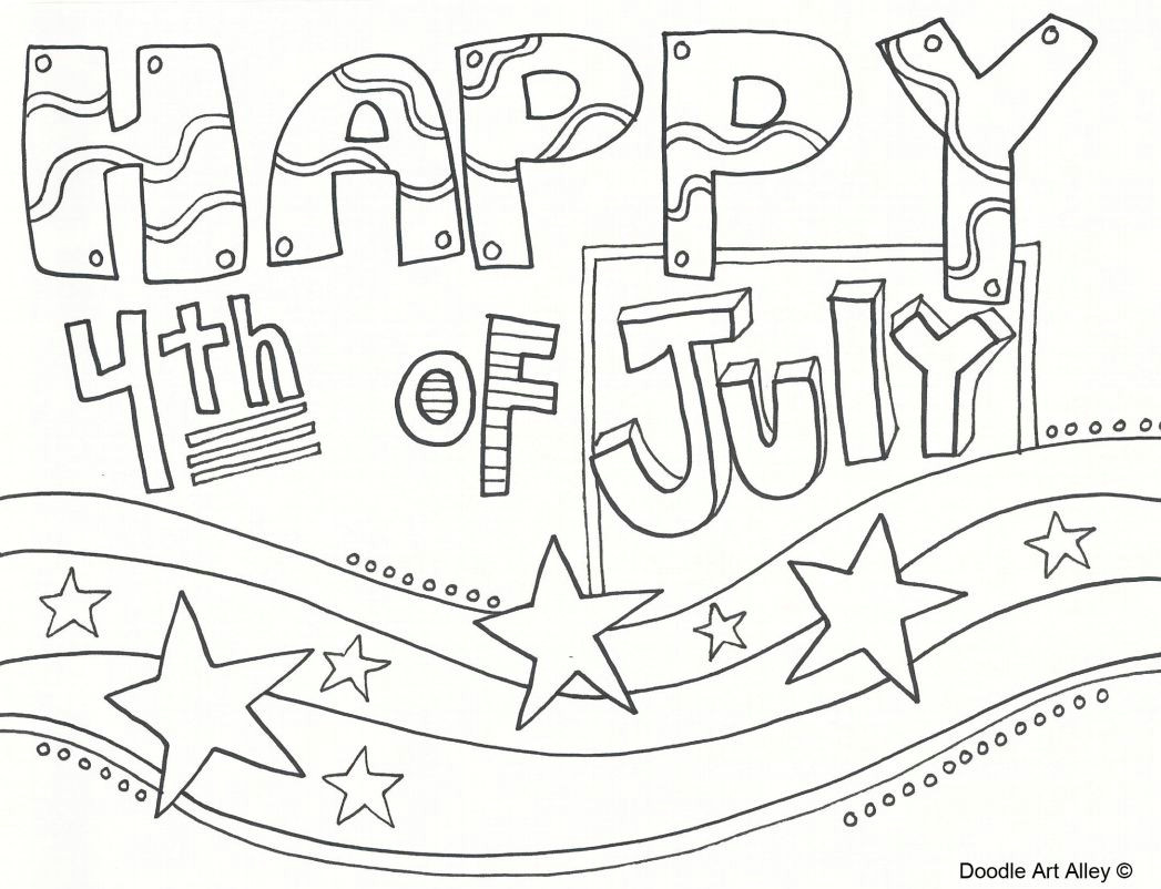 Easy Drawings 4th Of July Printable 4th Of July Coloring Pages