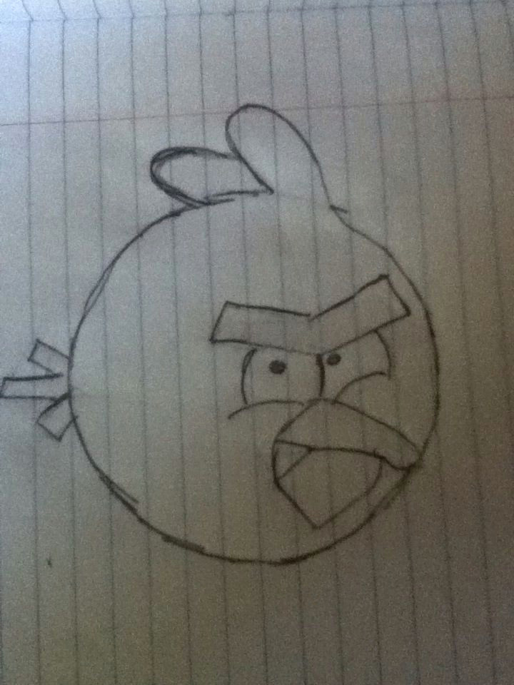 Easy Drawings Angry Birds How to Draw the Red Angry Bird Recipe Arts and Crafts Drawings