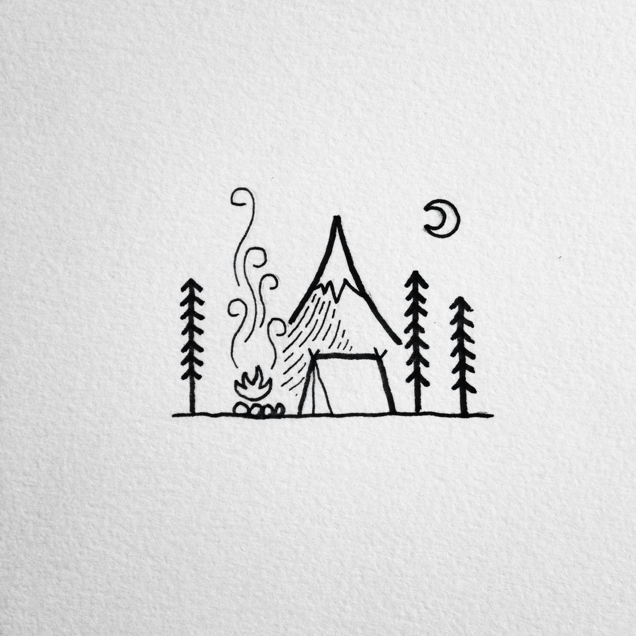 Easy Drawings Camping David Rollyn I Love Drawing something so Simple that You Can T