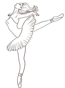 Easy Drawings Dance How to Draw A Ballerina Step by Step Figures People Free Online
