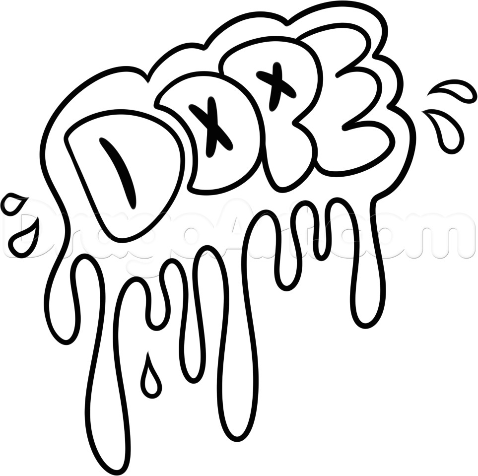 Easy Drawings Dope Learn How to Draw Dope Graffiti Pop Culture Free Step by Step