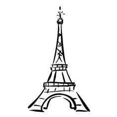 Easy Drawings Eiffel tower 136 Best Art Party Images Eiffel tower Drawing tour Eiffel Art Party